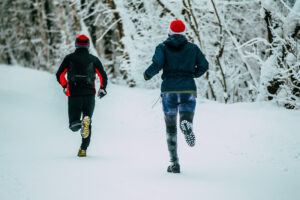 Winter marathon race—climate and running