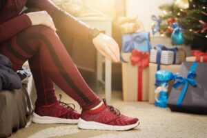 Runner on a Christmas morning: shoes or gadgets are great gifts for runners