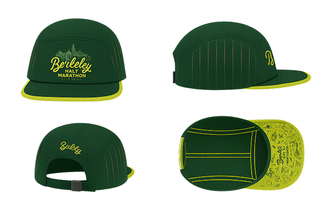Four sides of the Loyal Runner Challenge baseball cap
