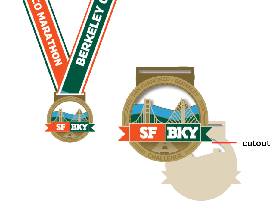 SF Berkeley Challenge Medal Mockup