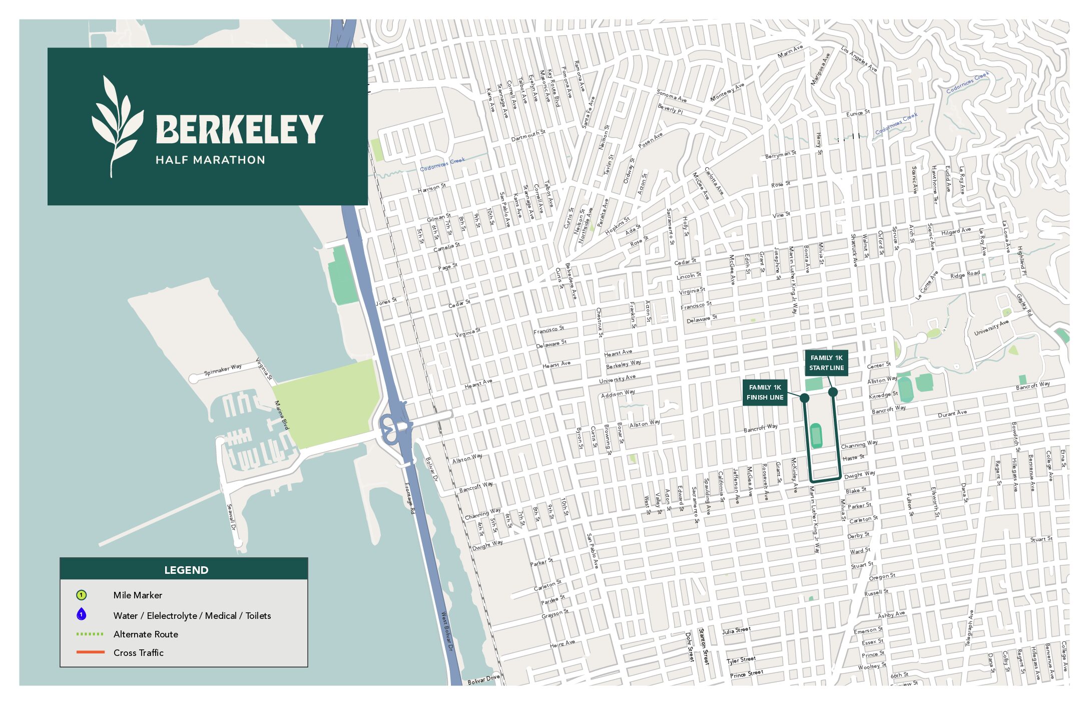 Sunday Family 1k Course Map