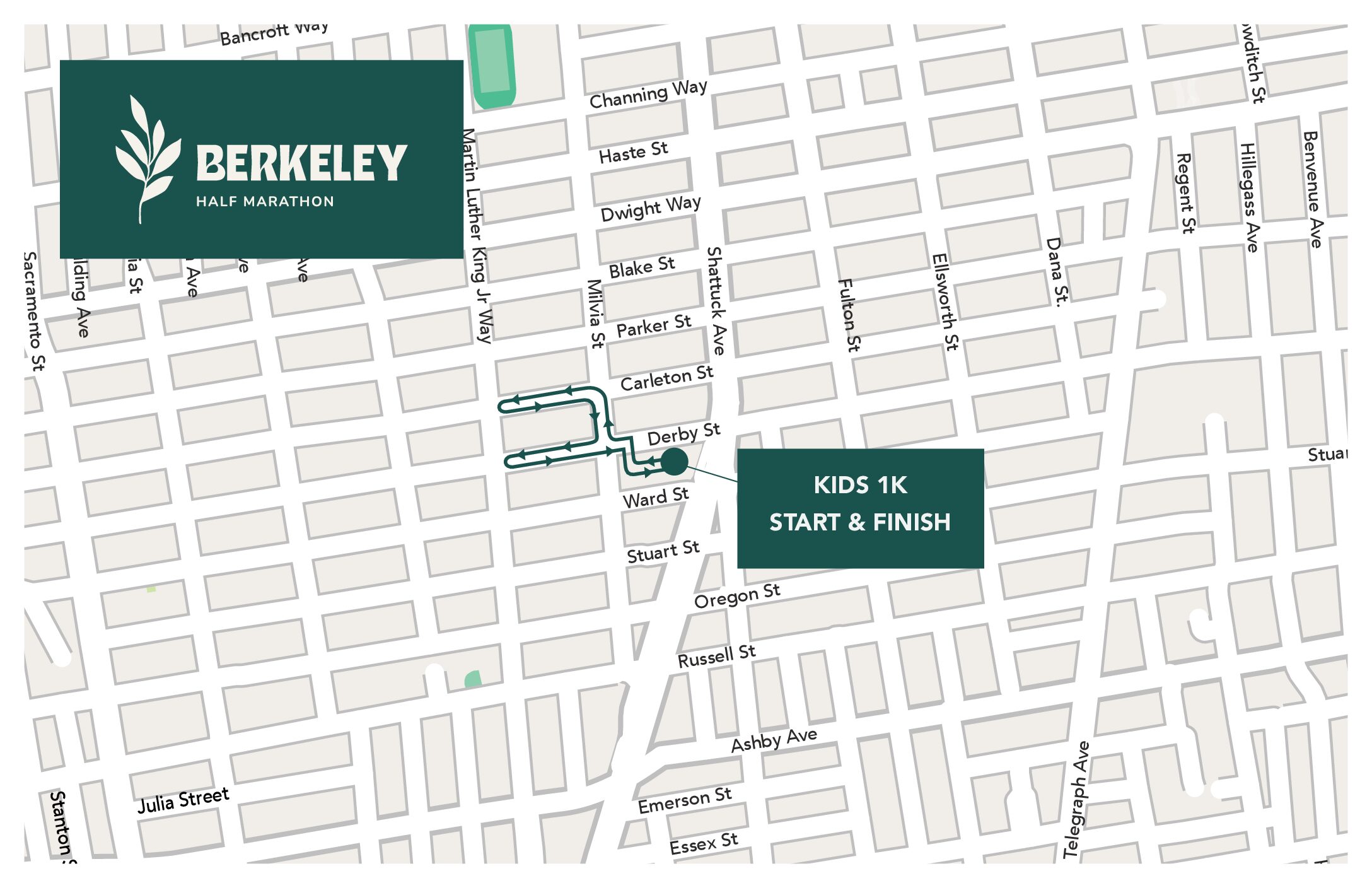 Kids 1K Course Map