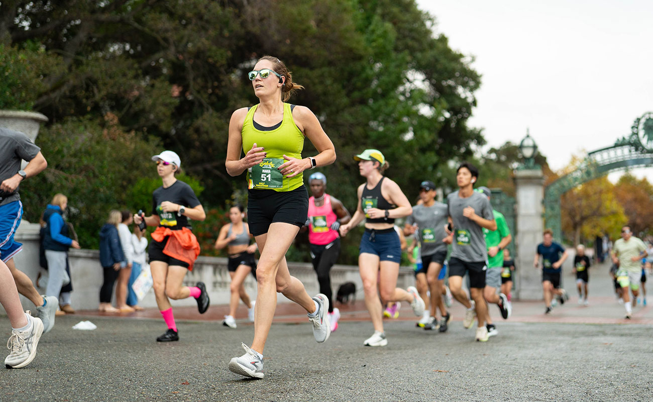 Runners on the Berkeley Half Marathon Course